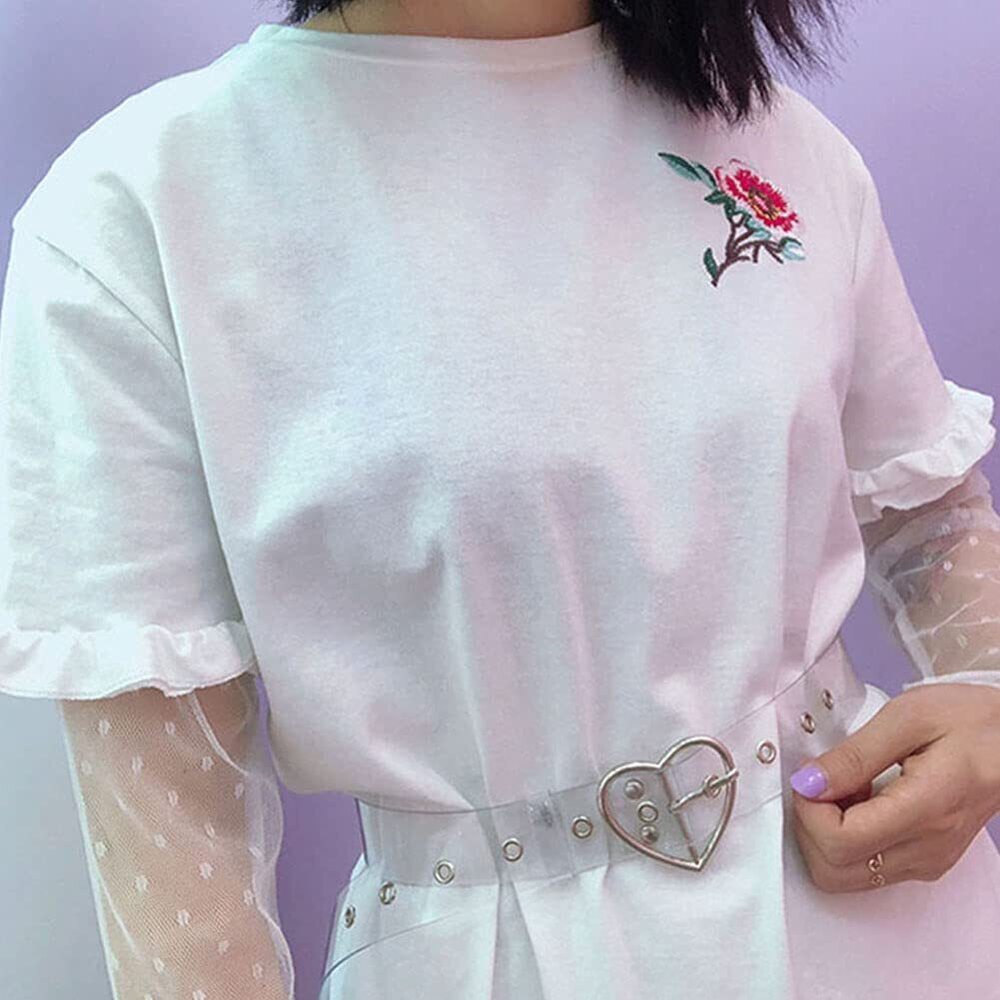 2886 Fashion Cute Transparent Clear Waist Belt Waistband For Women Girls View 3